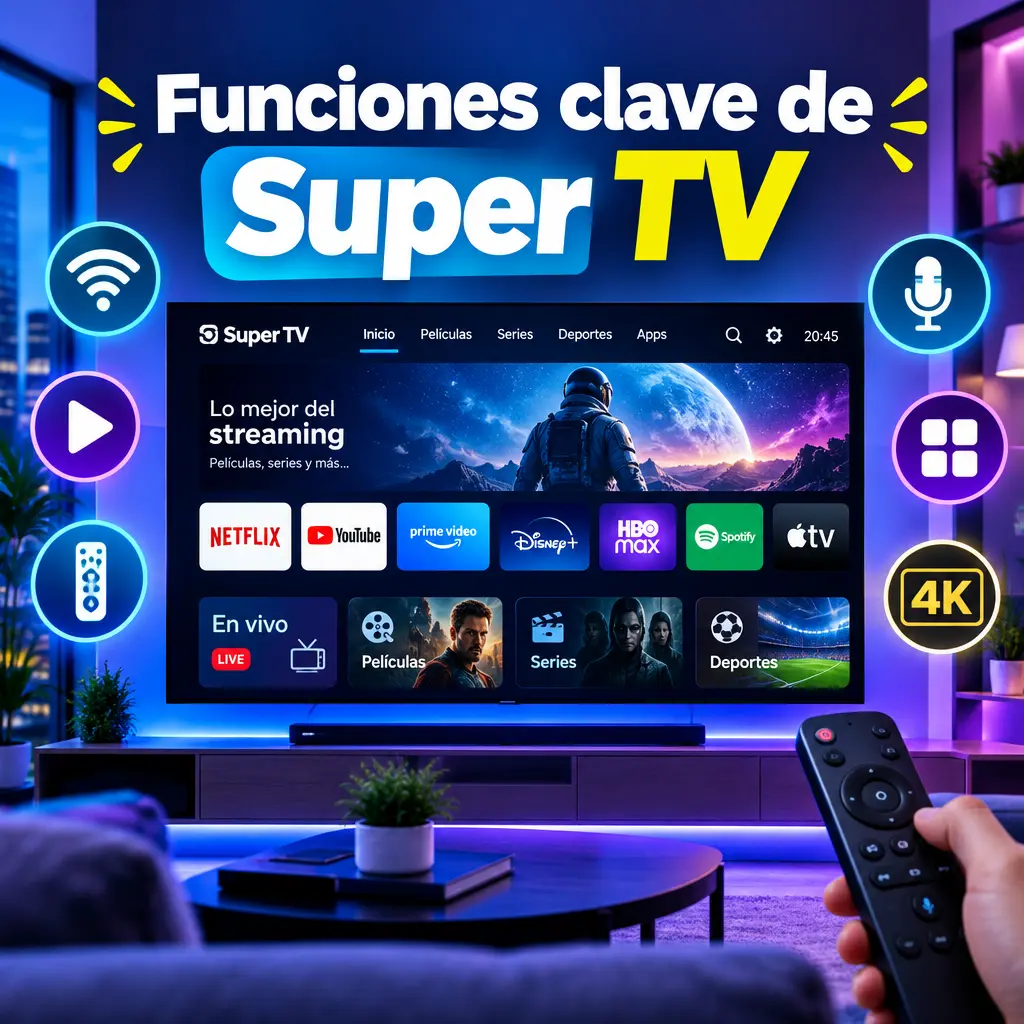 Principales funciones de Super TV que debes conocer